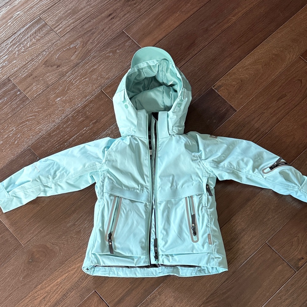 Light blue Hooded winter Jacket